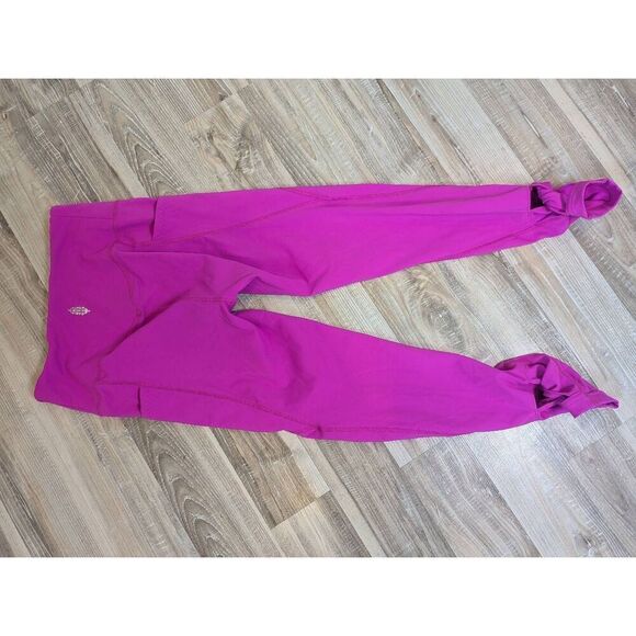 Free People Movement Leggings Women's Small Hot Pink Cropped - Picture 7 of 12
